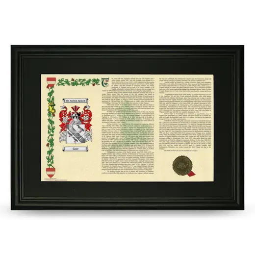 Care Deluxe Armorial Landscape Framed- Black