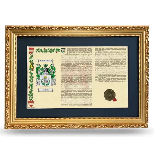 Carlsen Deluxe Armorial Landscape Framed - Gold