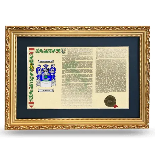 Carpinetti Deluxe Armorial Landscape Framed - Gold