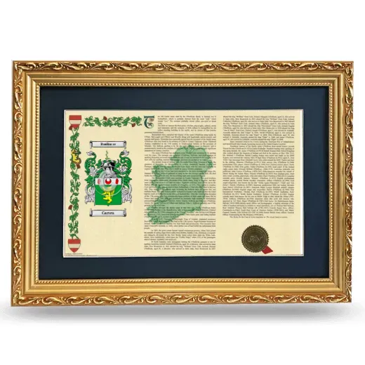 Carten Deluxe Armorial Landscape Framed - Gold