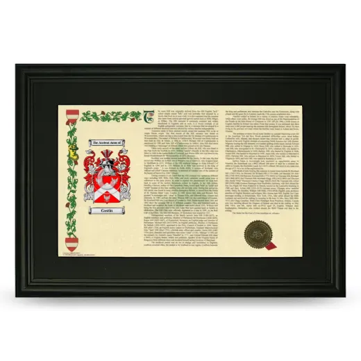 Castin Deluxe Armorial Landscape Framed- Black