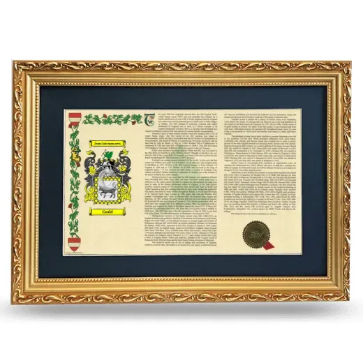 Cauld Deluxe Armorial Landscape Framed - Gold