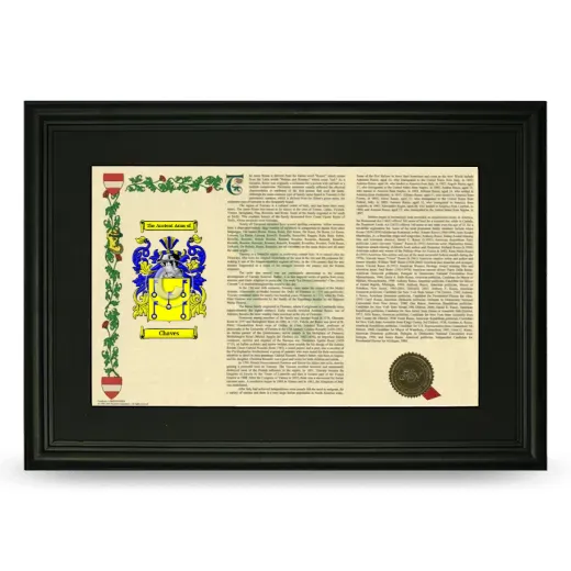 Chaves Deluxe Armorial Landscape Framed- Black