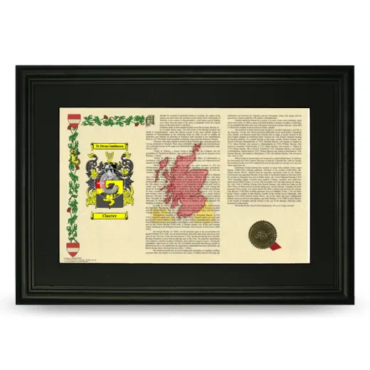 Churter Deluxe Armorial Landscape Framed- Black