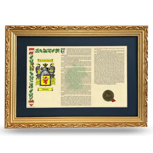 Claessen Deluxe Armorial Landscape Framed - Gold