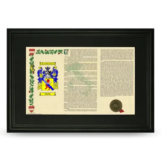 Clarich Deluxe Armorial Landscape Framed- Black