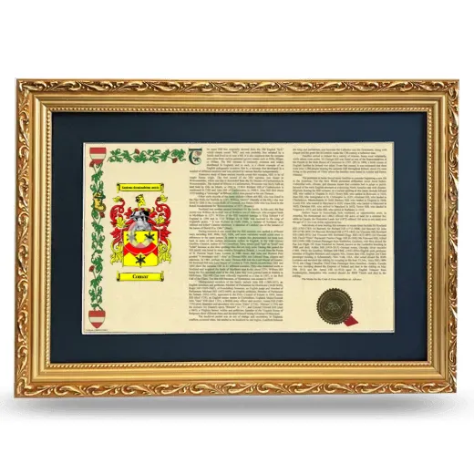 Comar Deluxe Armorial Landscape Framed - Gold