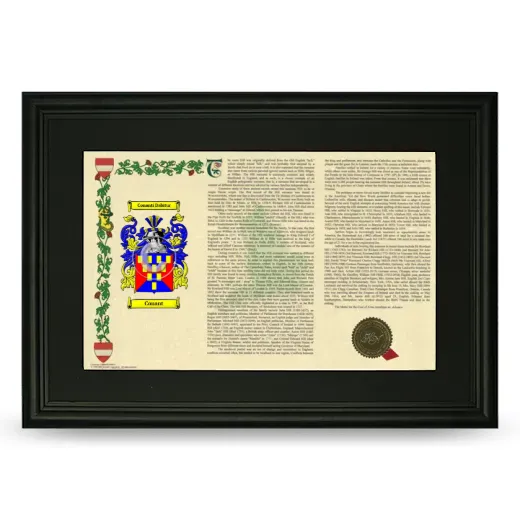 Conant Deluxe Armorial Landscape Framed- Black