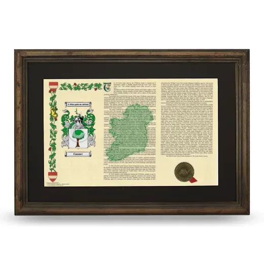 Conner Deluxe Armorial Landscape Framed - Brown