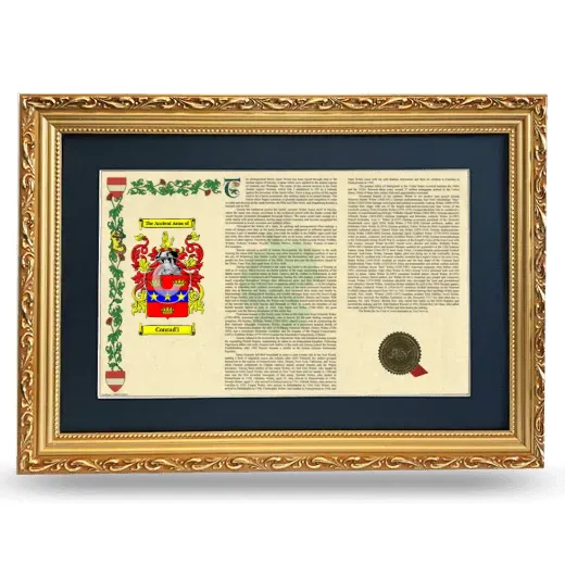 Conrad'i Deluxe Armorial Landscape Framed - Gold