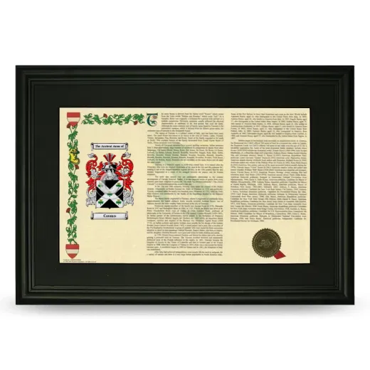 Cosmo Deluxe Armorial Landscape Framed- Black