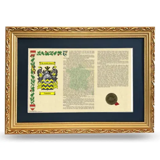 Cossette Deluxe Armorial Landscape Framed - Gold