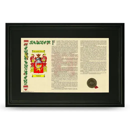Costere Deluxe Armorial Landscape Framed- Black