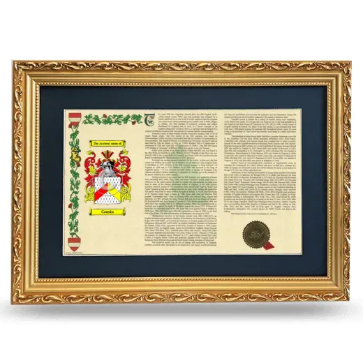 Cousin Deluxe Armorial Landscape Framed - Gold