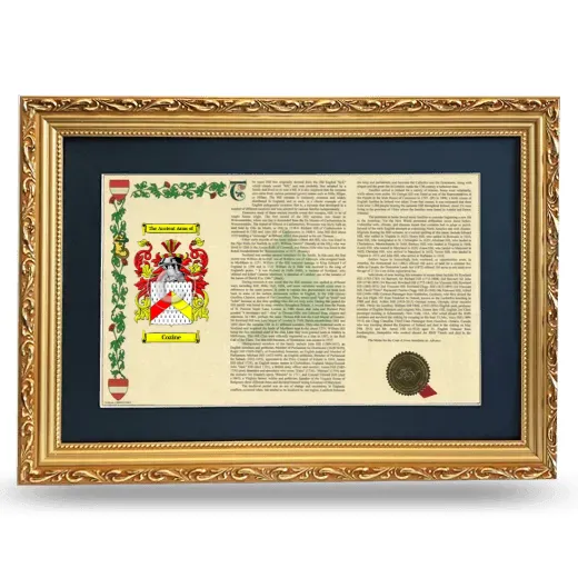 Cozine Deluxe Armorial Landscape Framed - Gold