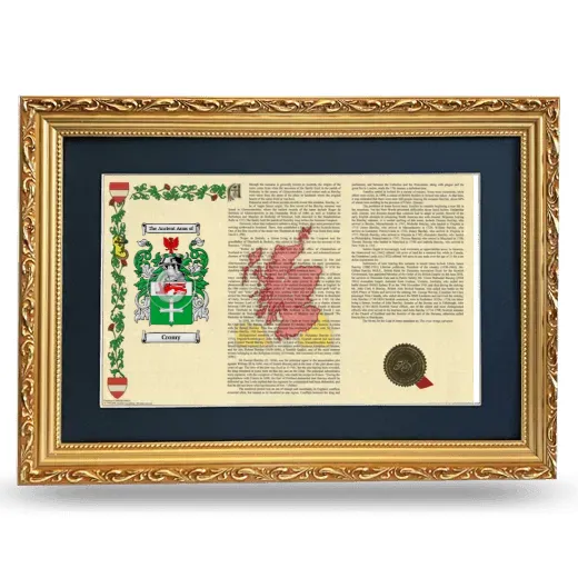 Cromy Deluxe Armorial Landscape Framed - Gold