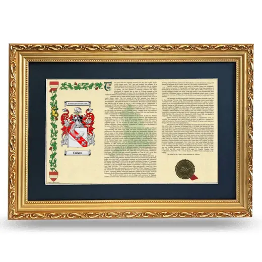 Culson Deluxe Armorial Landscape Framed - Gold