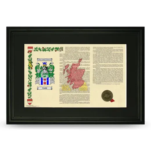 Cundy Deluxe Armorial Landscape Framed- Black