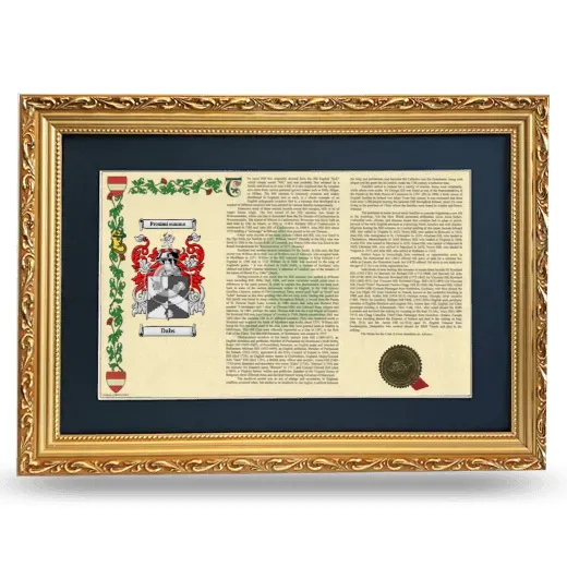 Dabs Deluxe Armorial Landscape Framed - Gold