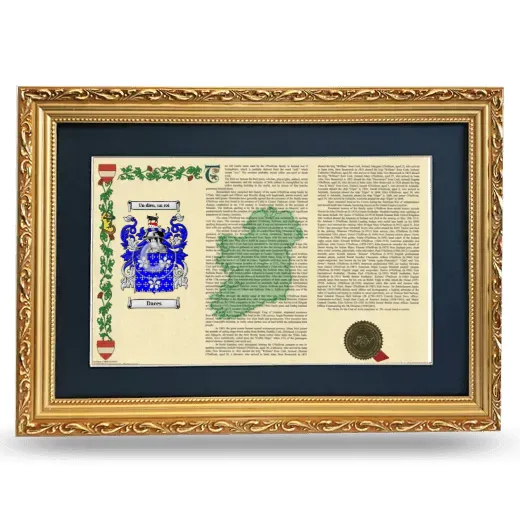 Daces Deluxe Armorial Landscape Framed - Gold