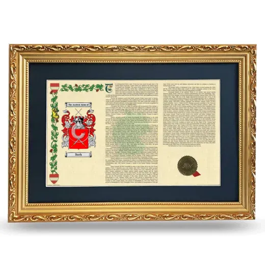 Dach Deluxe Armorial Landscape Framed - Gold