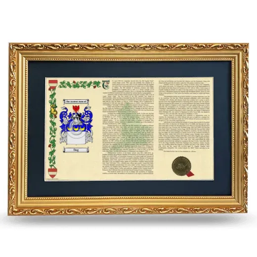 Dag Deluxe Armorial Landscape Framed - Gold