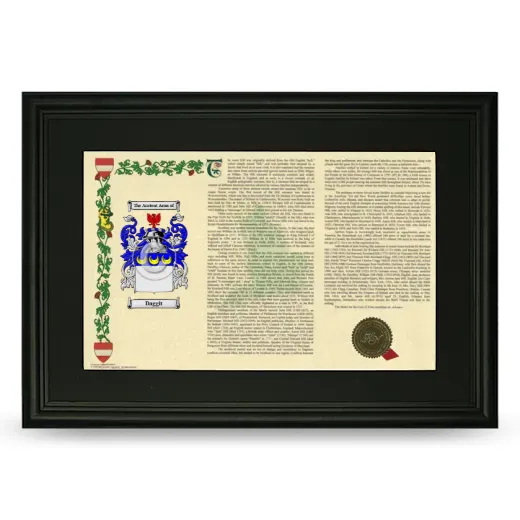 Daggit Deluxe Armorial Landscape Framed- Black