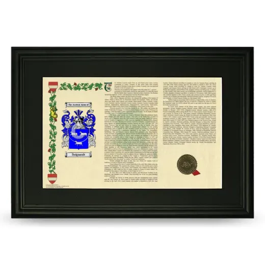 Daignault Deluxe Armorial Landscape Framed- Black