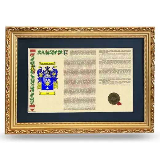 Dall Deluxe Armorial Landscape Framed - Gold