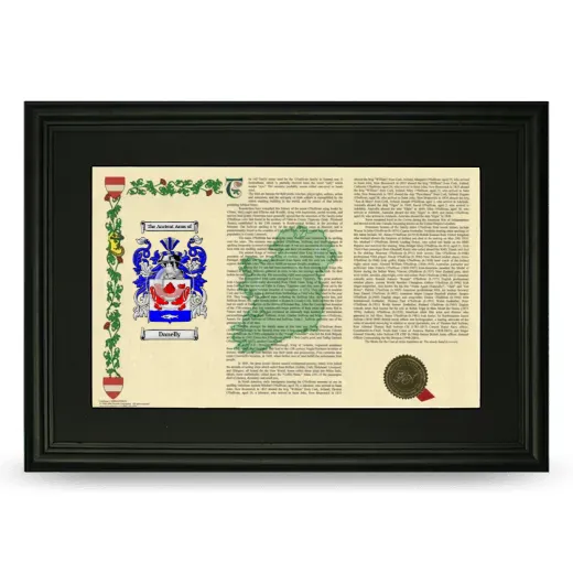 Danelly Deluxe Armorial Landscape Framed- Black