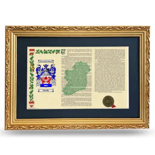 Danelly Deluxe Armorial Landscape Framed - Gold