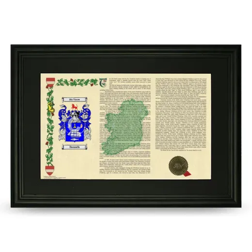Dannels Deluxe Armorial Landscape Framed- Black