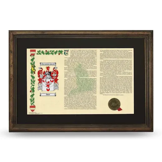 Dare Deluxe Armorial Landscape Framed - Brown