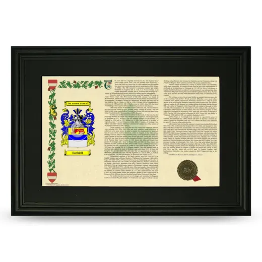 Dashiell Deluxe Armorial Landscape Framed- Black