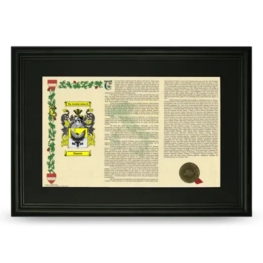 Dauria Deluxe Armorial Landscape Framed- Black