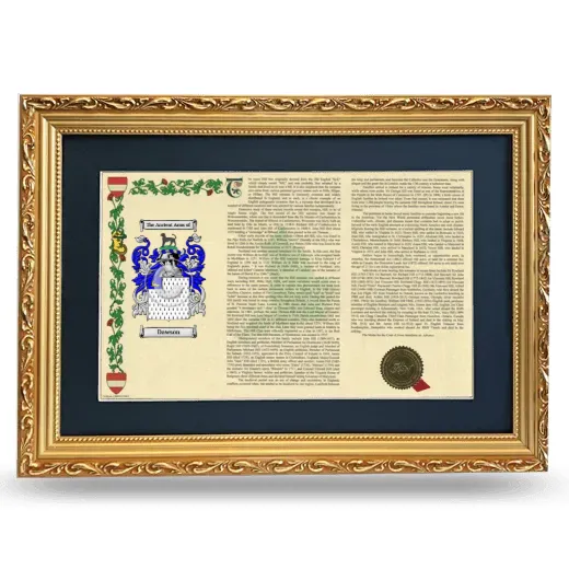 Dawson Deluxe Armorial Landscape Framed - Gold