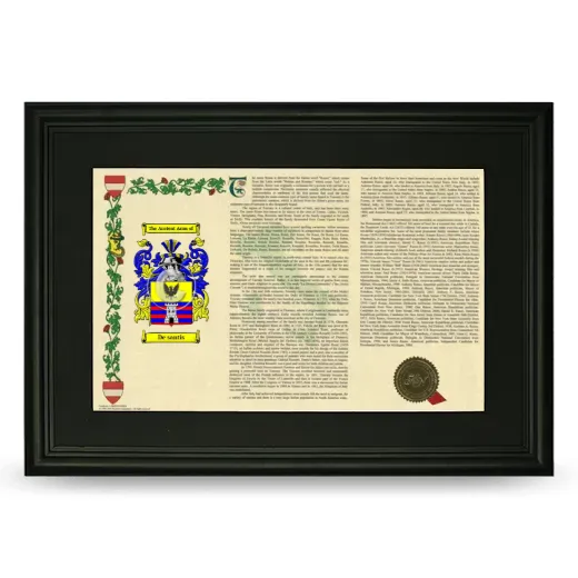De santis Deluxe Armorial Landscape Framed- Black