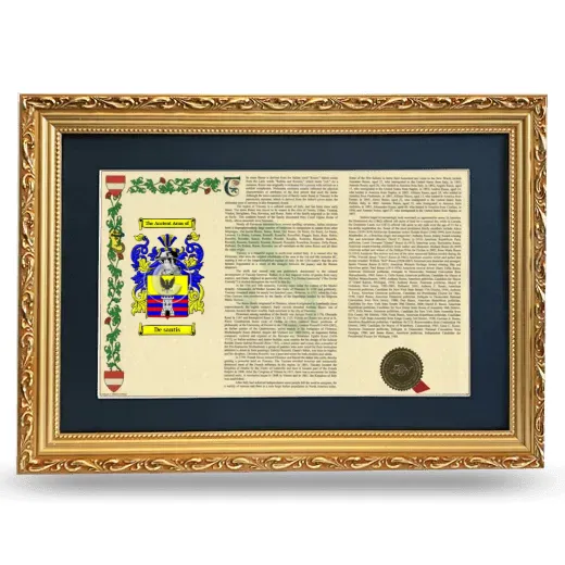 De santis Deluxe Armorial Landscape Framed - Gold