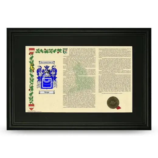 Deepe Deluxe Armorial Landscape Framed- Black