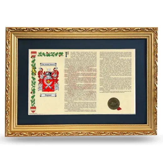 Degroot Deluxe Armorial Landscape Framed - Gold