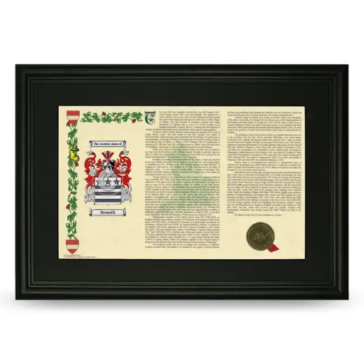 Demuth Deluxe Armorial Landscape Framed- Black