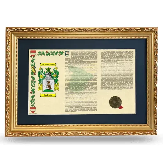 Deoliveira Deluxe Armorial Landscape Framed - Gold