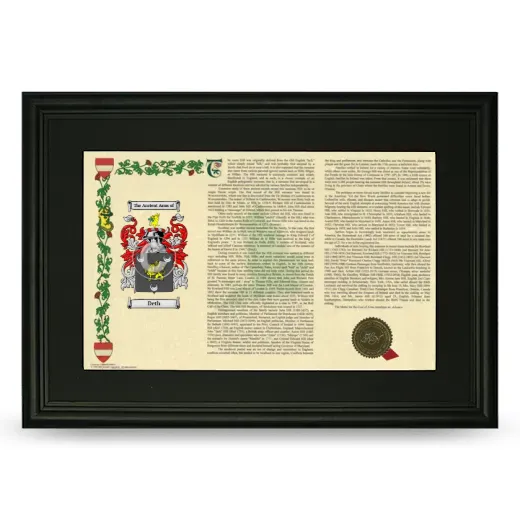 Deth Deluxe Armorial Landscape Framed- Black