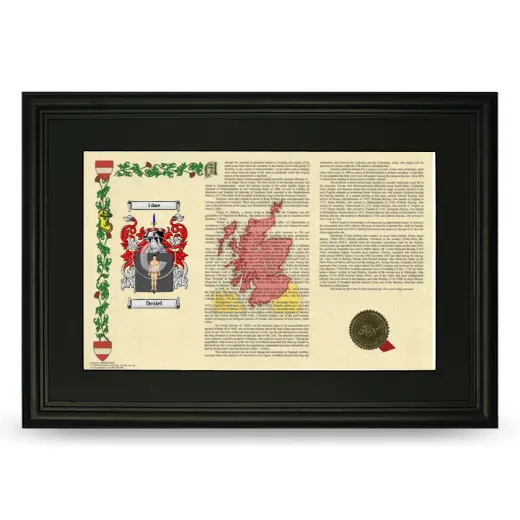 Deziel Deluxe Armorial Landscape Framed- Black