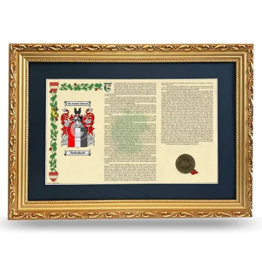 Diefenbach Deluxe Armorial Landscape Framed - Gold