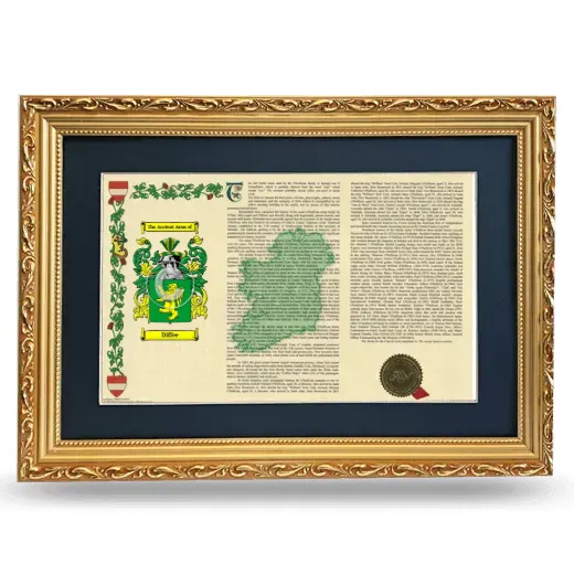 Diffee Deluxe Armorial Landscape Framed - Gold