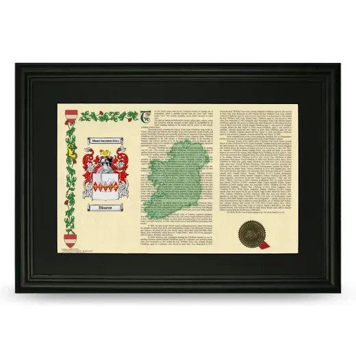 Diment Deluxe Armorial Landscape Framed- Black