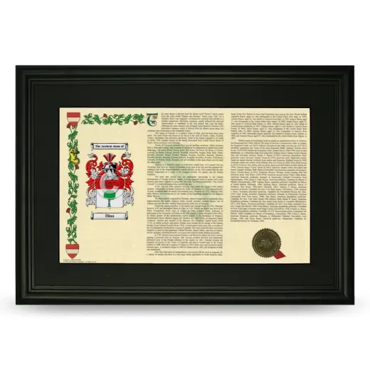 Dino Deluxe Armorial Landscape Framed- Black