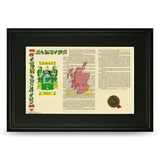 Dinsmore Deluxe Armorial Landscape Framed- Black