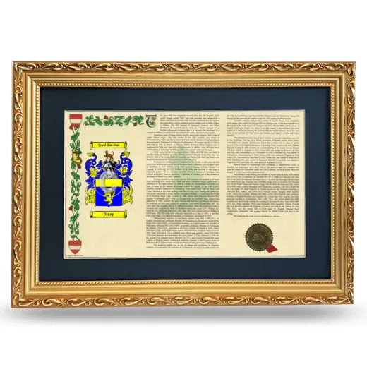 Dixey Deluxe Armorial Landscape Framed - Gold